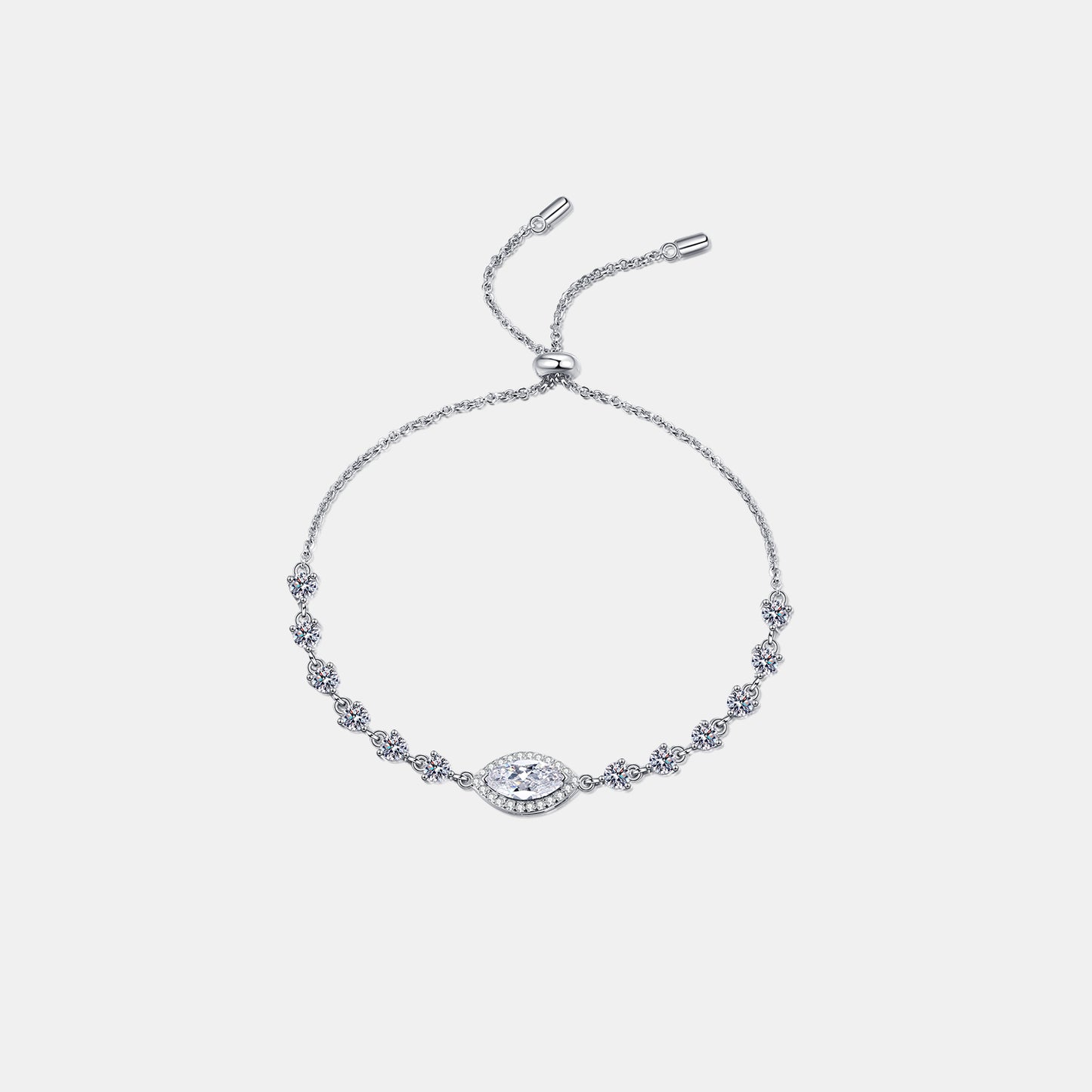 Celine 1 Carat Moissanite Sterling Silver Bracelet