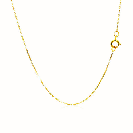 diamond cut 14k gold chain