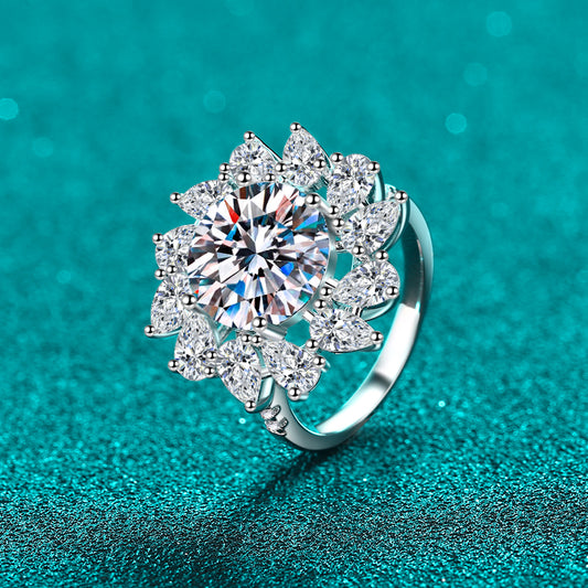 Juliette 5 Carat Floral Moissanite Ring