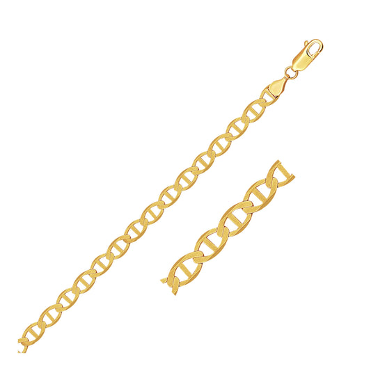 Yellow gold Mariner link anchor bracelet